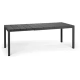 Nardi Rio Ausziehtisch 210 x 85 x 76 cm dunkelgrau