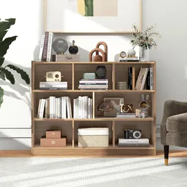 Costway Bücherregal 122 x 32 x 93 cm Beige