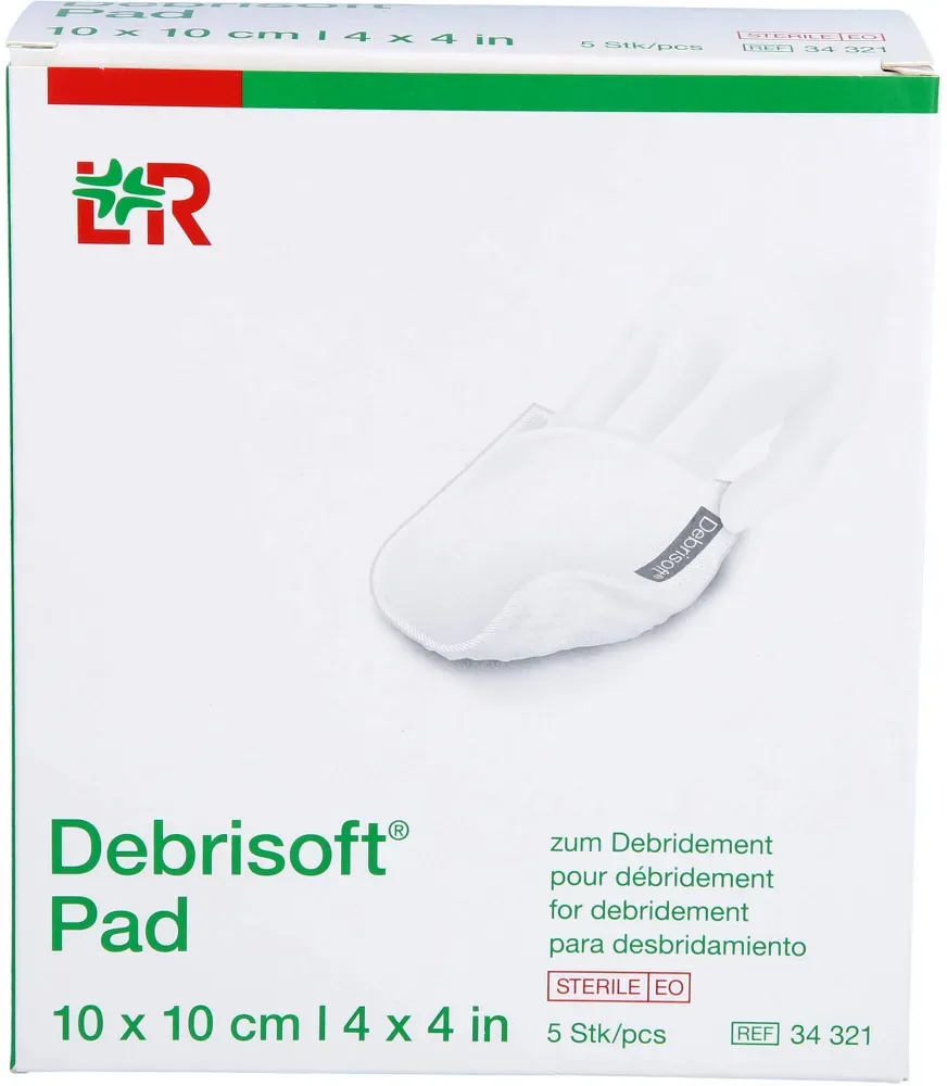 Debrisoft Pad 10x10 cm steril 5 St