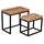 Mr. Deko Couchtisch 2er Set Lecce Mango natur