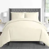 Pizuna Luxuriöser Soft-Satin 2er Pack Kissenbezug 80x80 cm Neu Elfenbein, 600 Fadenzahl Baumwolle Kissenbezüge, 100% Langstapel Baumwolle Nur Kissenbezug (Neu Elfenbein, 80x80 cm) Mako Satin