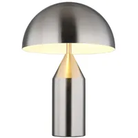 GLOBO LIGHTING Tischlampe 2 flammig Leselampe Nachttischlampe nickel matt