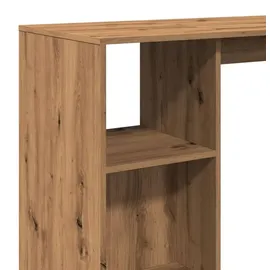 vidaXL Bartisch mit Regal 124 x 46 x 103,5 cm Braun
