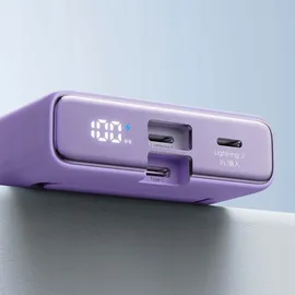 Joyroom JR-PBM01 10000 mAh 20 W Violett + Lightning auf USB-C Kabel – Lila