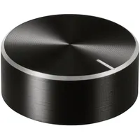 TRU Components TC-11696472 Drehknopf mit Knopfmarkierung Schwarz (Ø x