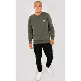 Alpha Industries Basic Small Logo Sweatshirt Dark Olive XL