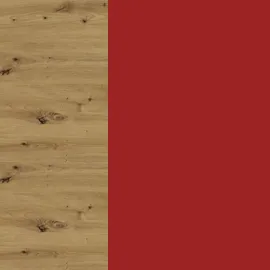 Feldmann-Küchen Schubladenschrank Brerra 80 x 50 x 82 cm Rot