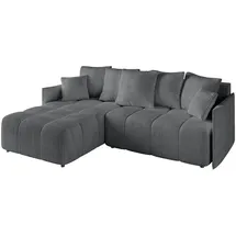 altdecor Ecksofa Ottomane links LONLI-L 251x189x68 Dunkelgrau Cord