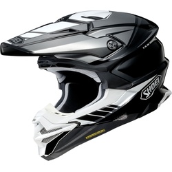 Shoei VFX-WR 06 Jammer, Motocrosshelm - Schwarz/Grau/Weiß - XXL
