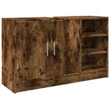 vidaXL Waschbeckenunterschrank Räuchereiche 90x29x55 cm Holzwerkstoff