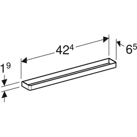 Geberit iCon Handtuchstange lava matt 502328JK1