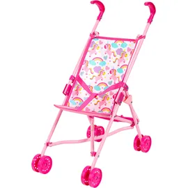 Bayer Puppenbuggy Einhorn pink