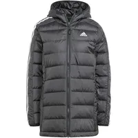 Adidas Essentials 3-Streifen Light Hooded Daunenparka Black L