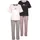 vivance dreams by lascana Vivance Dreams Pyjama kariert rosa/schwarz 32/34