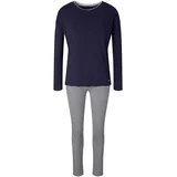 Tom Tailor Zweiteiliger Langer Pyjama Blau 44