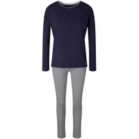 Tom Tailor Zweiteiliger Langer Pyjama Blau 44