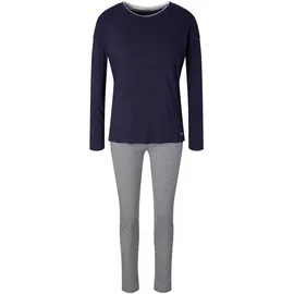 Tom Tailor Zweiteiliger Langer Pyjama Blau 44