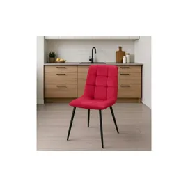 CLP 4er Set Esszimmerstühle Antibes rot