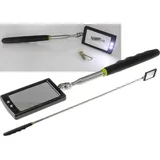 ChiliTec Teleskopspiegel LED-Beleucht. Länge 28-88cm Spiegel