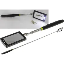 ChiliTec Teleskopspiegel LED-Beleucht. Länge 28-88cm Spiegel