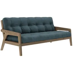 Karup Design - Grab Sofa, Kiefer carobbraun / petrolblau (757)