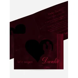 Dankeskarten Hochzeit selbst gestalten mit Spruch und Fotos im Onlinedesigner bei Meine-Kartenmanufaktur.de