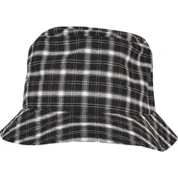 FLEXFIT Check Bucket Hat - black-grey check - One Size