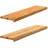 vidaXL Fensterbänke 2 Stk. Hellbraun 100x25x2 cm Massivholz Eiche