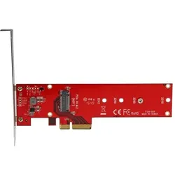 StarTech.com x4 PCI Express zu M.2 PCIe SSD Adapter NGFF NVMe oder AHCI Schnittstellenadapter Expansion Slot to Card Rot