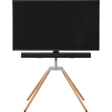 One for All Universal-TV-Ständer Quadpod Halterung - silber/schwarz