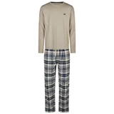 Phil & Co. Flanell Pyjama kariert grau XXL