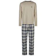 Phil & Co. Flanell Pyjama kariert grau XXL