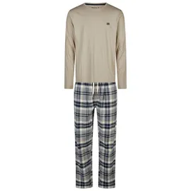 Phil & Co. Flanell Pyjama kariert grau XXL