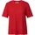 street one studio STREET ONE STUDIO, Damen, Gr. 44, rot (mandarin rot), Stoff, 60% Viskose, 40% Polyester, unifarben, normal normal, Rundhals, abgesteppt, Shirts T-Shirt, aus elastischem Materialmix
