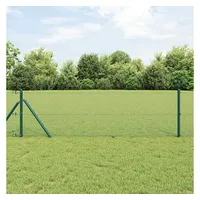 vidaXL Zaunpfosten 25 x 0,5 m Grün/Stahl