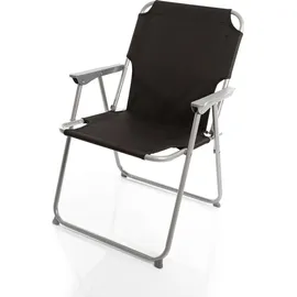 BigDean Campingstuhl Set Schwarz