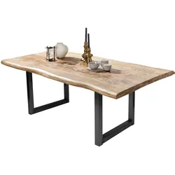 Tisch 160x90 Mango natur Holztisch Esstisch Speisetisch Esszimmer Wohnzimmer
