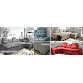ed-lifestyle polstermöbel Nalo Ecksofa 260x219 cm Grün, Ausführung:Rechts - Grün