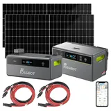 On-Grid-Powerstation mit 2 Doppelglas-Solarmodulen, 2x 1,958 Wh, App