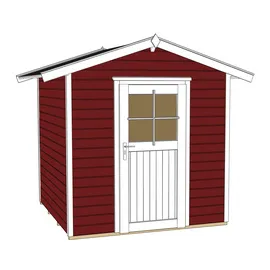 Weka Classic Color Einzeltür 2,05 x 1,54 m rot