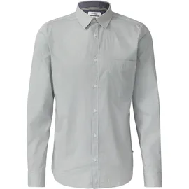 s.Oliver Slim Fit Fein gemustertes Baumwollhemd Weiß XL