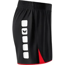 Erima 5-Cubes Shorts Damen Classic 5-C SCHWARZ|ROT|ROT 36