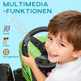 Homcom Kinder-Elektrotraktor Aufsitztraktor Grün (onesize)