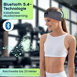 ideoon Smartes Kopfhörer-Stirnband grau