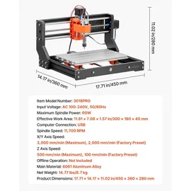 Vevor 3018 CNC-Fräsmaschine