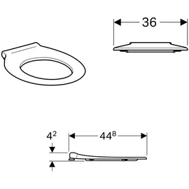 Geberit Renova Comfort WC-Sitzring Weiß