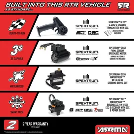 Arrma RC-Monstertruck Mini Kraton 4X4 RTR Blau/Rot (1:16)