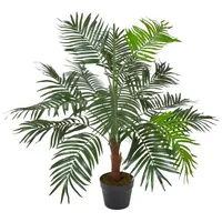 Homescapes Kunstbaum Grün 'Mini Kunstpalme', 100 cm - Homescapes