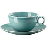 Thomas Porzellan Tasse Loft Colour Ice Blue Kombitasse 2tlg., Porzellan blau