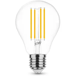 V-Tac 10x 8W E27 Filament LED Leuchtmittel Birne Lampe A60 Form klarglas Warmweiß